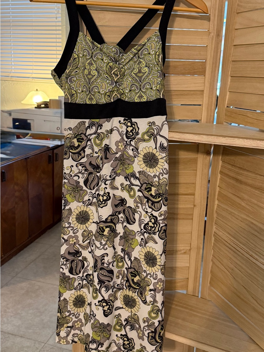 prAna Breathe Floral Paisley Twist-Front Dress – Medium